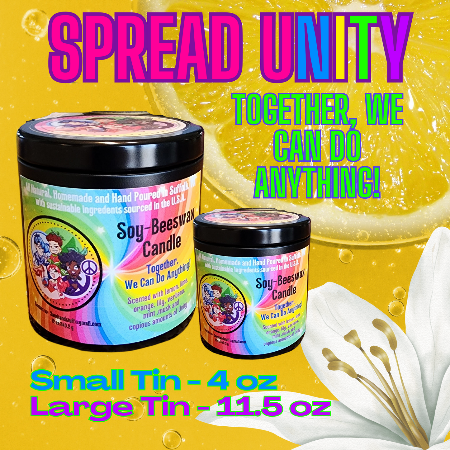 Small Tin - Unity Candle