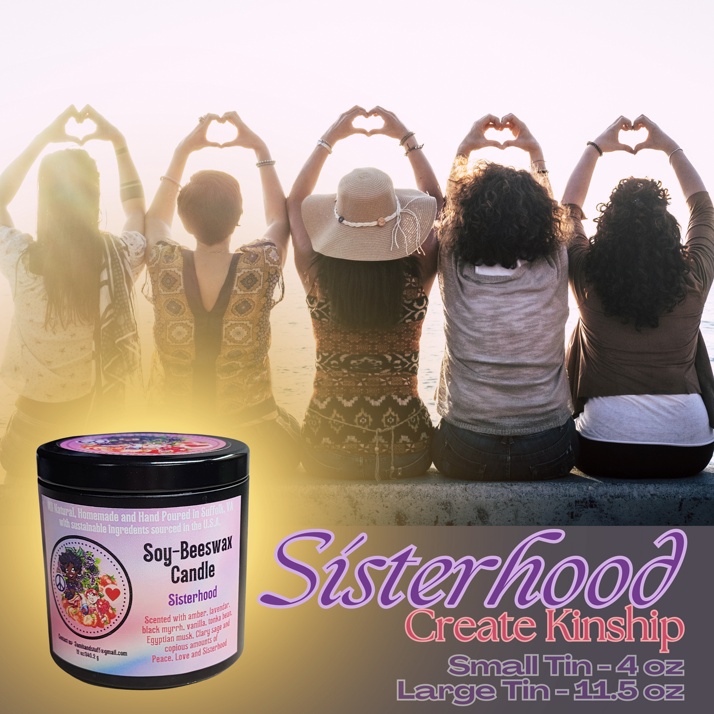 Small Tin - Sisterhood Candle