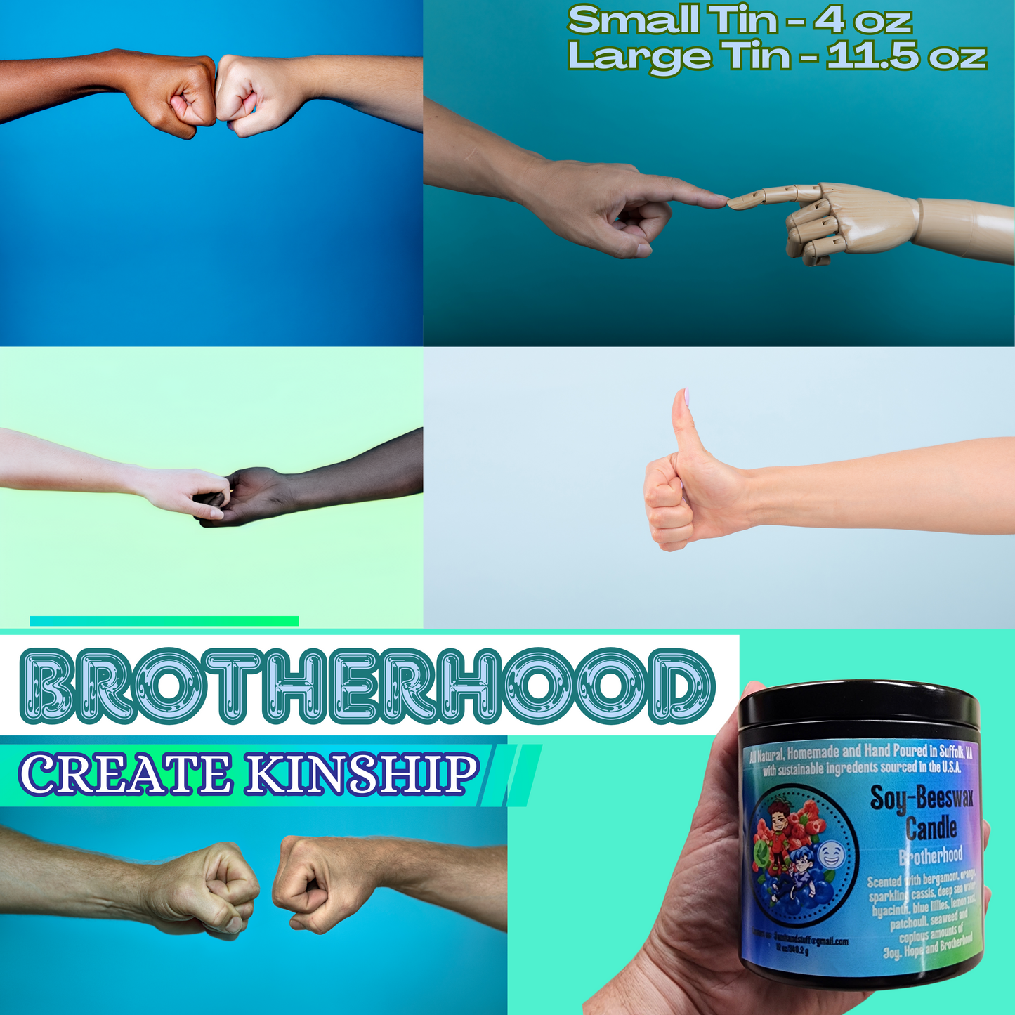 Small Tin - Brotherhood Candle