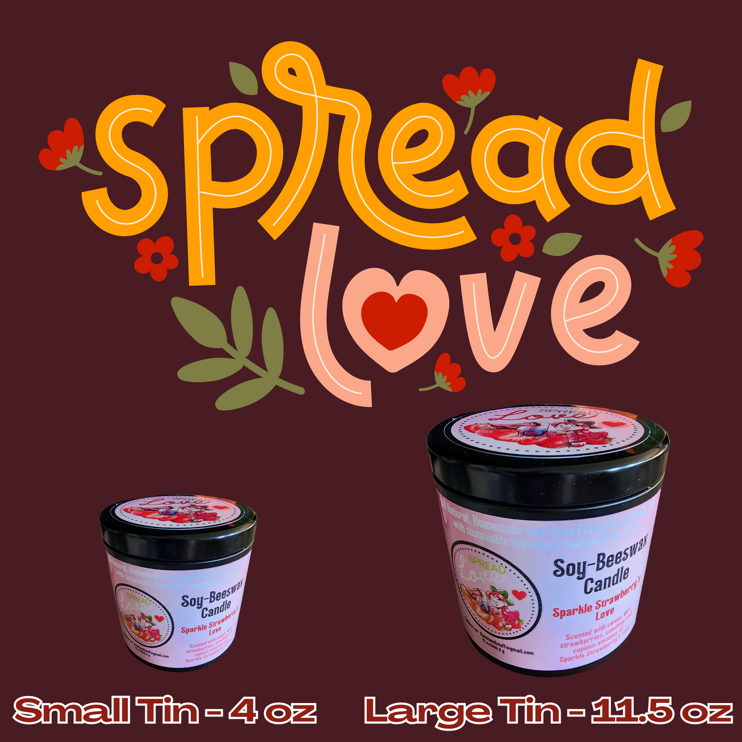 Small Tin - Love Candle