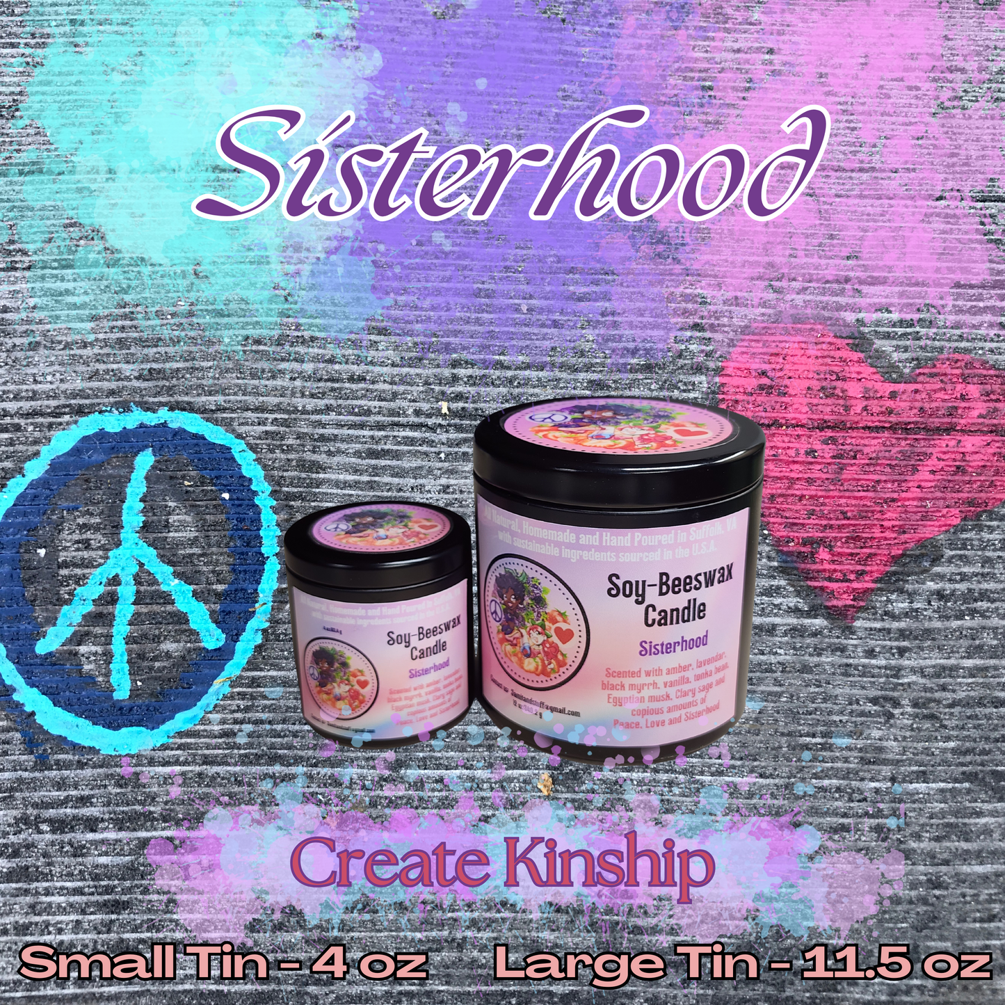 Small Tin - Sisterhood Candle